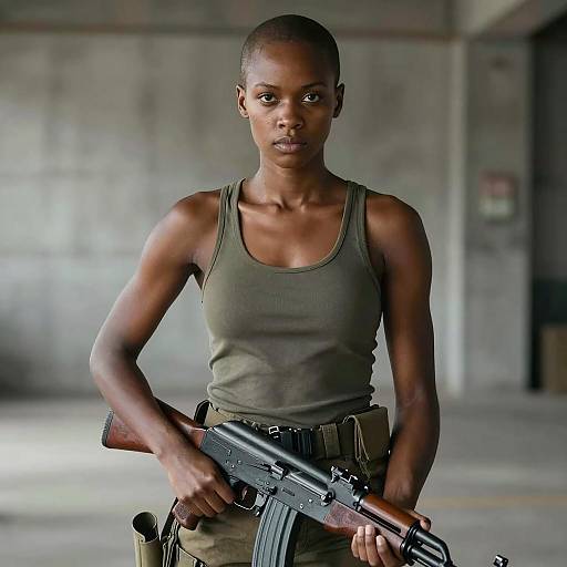 Stylized Portrait of Intentional Strength