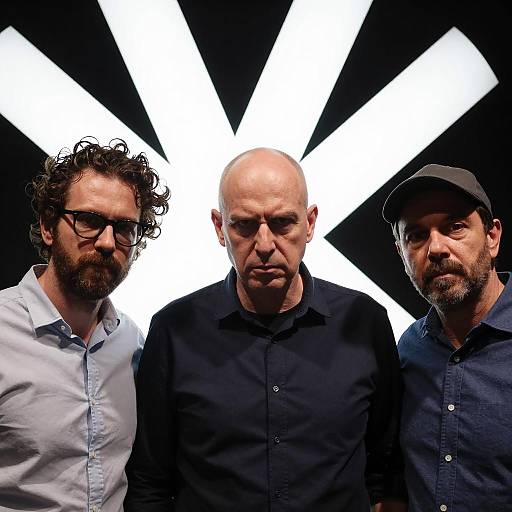 Intense Trio in Abstract Darkness