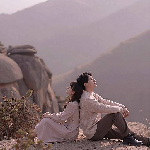 Dreamlike Mountain Couple Photography