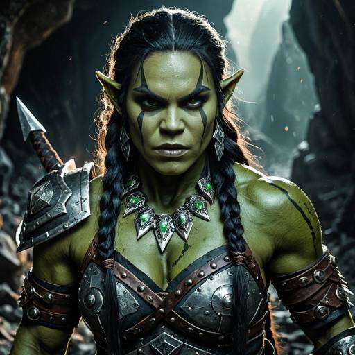 Fierce Orc Warrior in Cavern