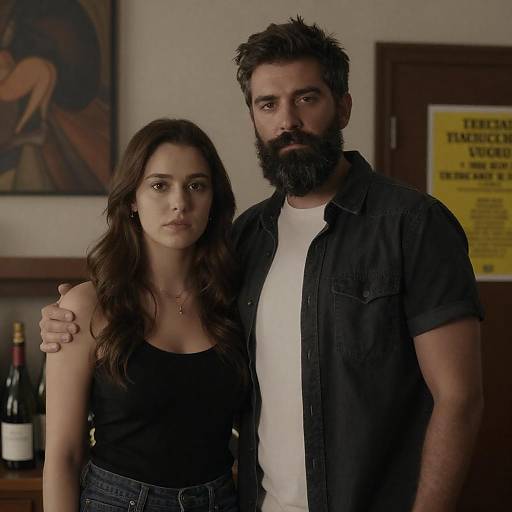 Intimate Portrait of a Couple in Shadows