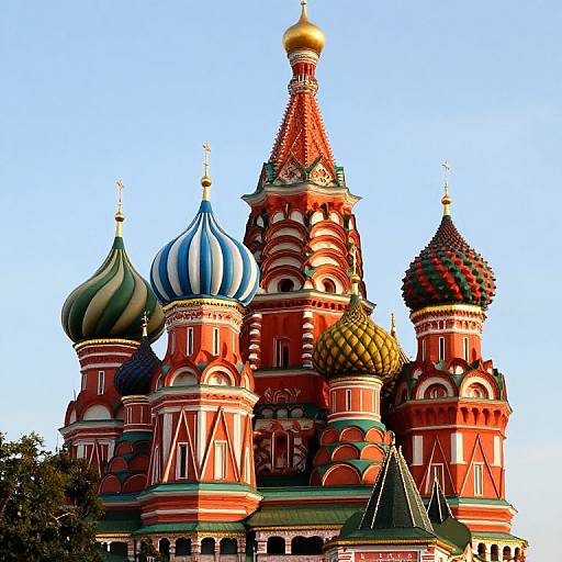 Saint Basil's Cathedral Vibrant Domes