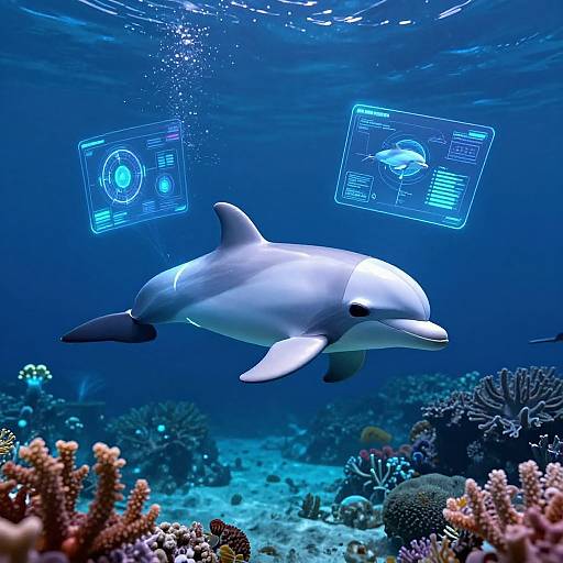 Dolphin AI Underwater Laboratory Scene