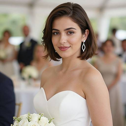 Elegant Outdoor Wedding Dress Portrait