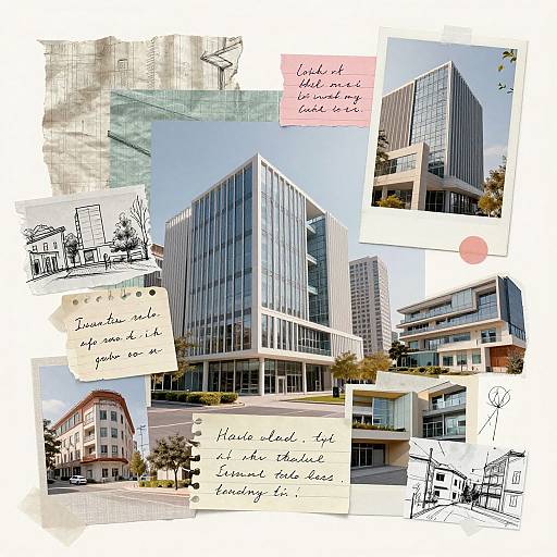 Imaginative Digital Architecture Collage