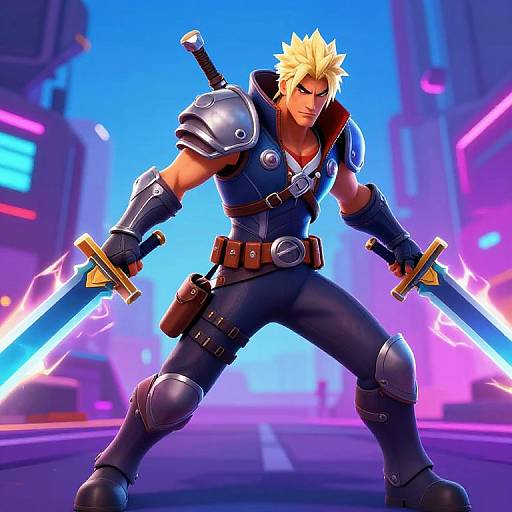 Fortnite Dante-Inspired Dual Swords Action