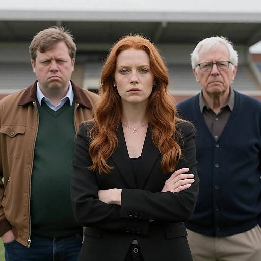 Serious Portrait in Stadium Setting