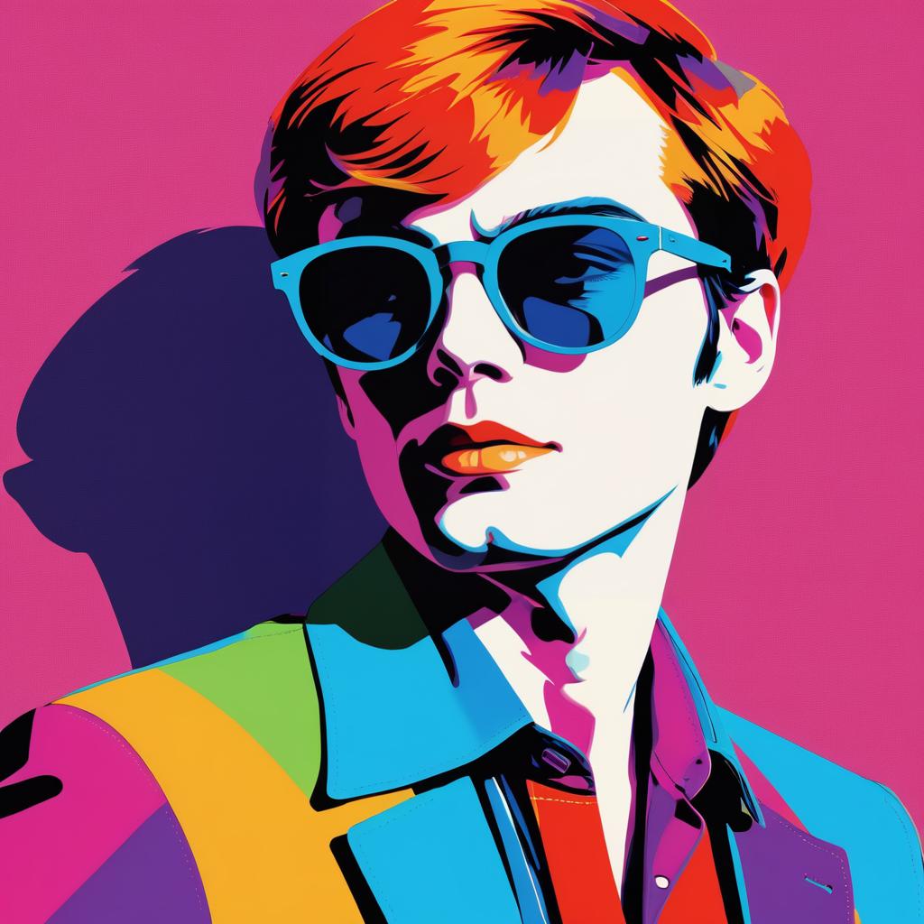 Pop Art Sunglasses in Warhol Style