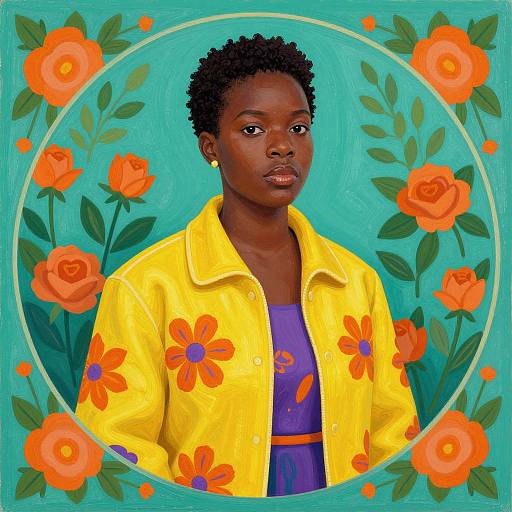 Vibrant Floral Portrait of Mary Little