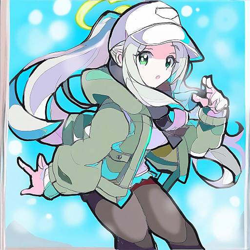 Illustration of Hare (camp) (blue archive), blue archive in the style of Enpe