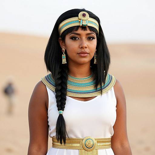Realistic Egyptian Costume Female Portrait