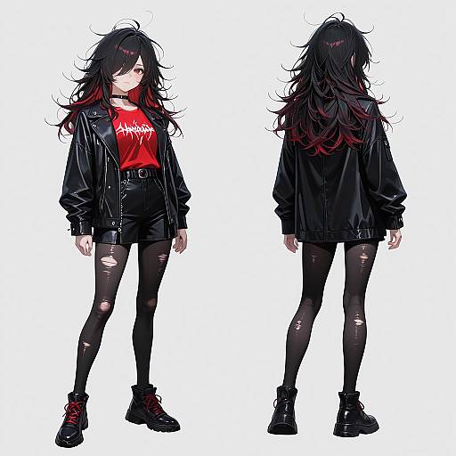 Character Turnaround: Stylish Woman in Detail