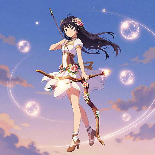 Enchanted Magical Girl Bow Weapon