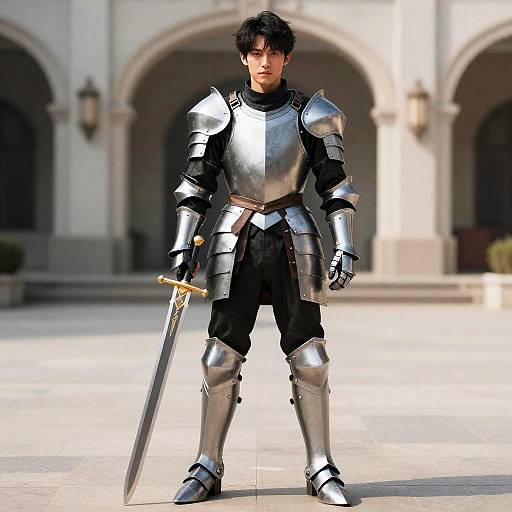 Male Cosplay Armor with Sword