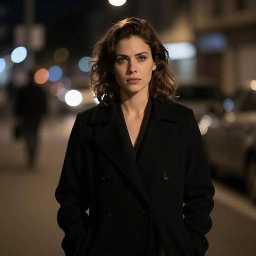 Moody Night Portrait of a Woman