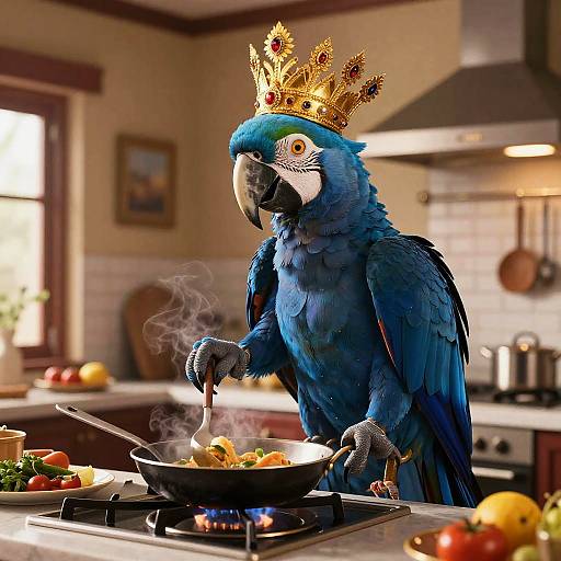 Depth Map Portrait of Narada Cooking