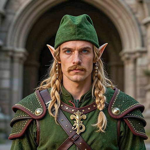 Handsome Fantasy Elf Male Portrait
