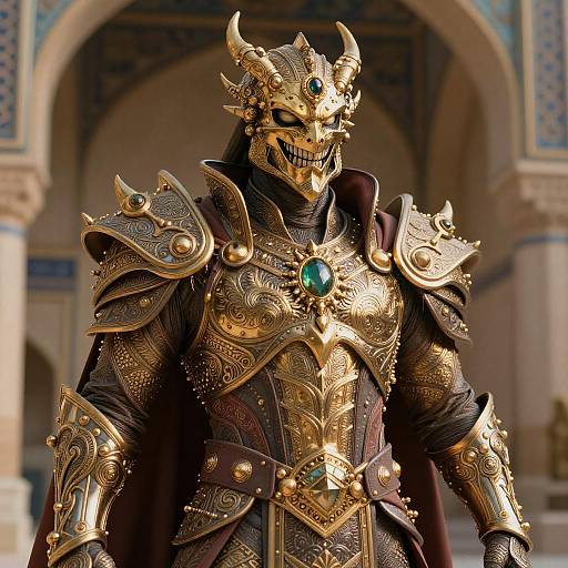 Intricate Dragon Armor Warrior