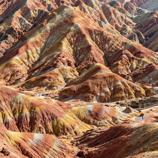 Surreal Vertical Mountains Landscape