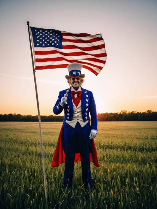 Epic Uncle Sam in Sunset Field