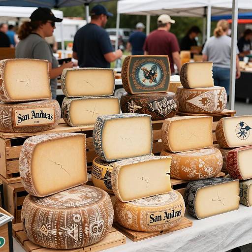Vintage San Andreas Cheese Market Stall