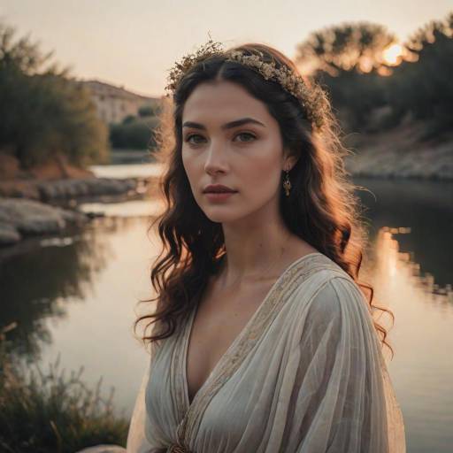 Dreamy Portrait of Ancient Greek Beauty