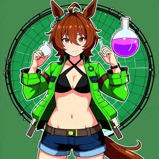 Illustration of Agnes tachyon (lunatic lab) (umamusume), umamusume in the style of Cool-kyou shinja