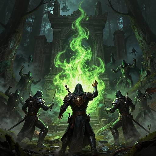 Chaos Cultists Dark Ritual Fantasy Art