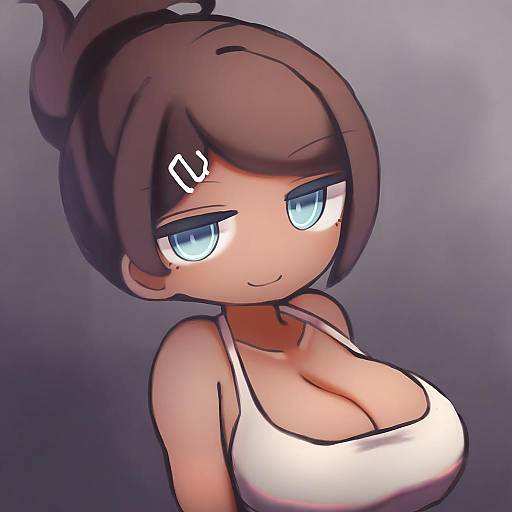 Illustration of Asahina aoi, danganronpa (series) in the style of Chii (tsumami tsumamare)