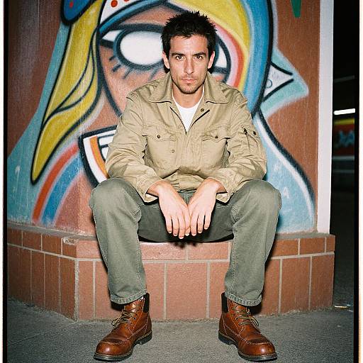 Confident Man in Urban Casual Style