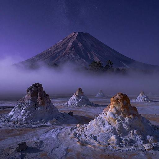 Fantasy Volcanic Summit at Twilight