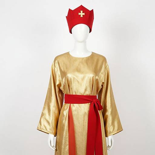 Regal Mannequin in Gold Robe