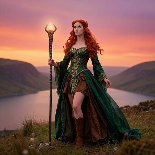 Scottish Highlands Fantasy Redhead Elf