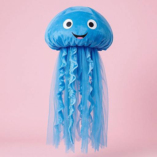 Vibrant Blue Jellyfish Costume