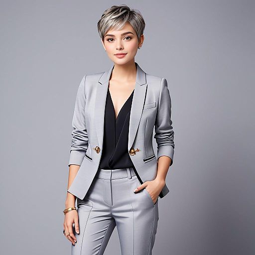Chic Young Celebrity in Trendy Blazer Chic Young Celebrity in Trendy Blazer