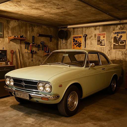 Retro 1980s Tavria Car Garage