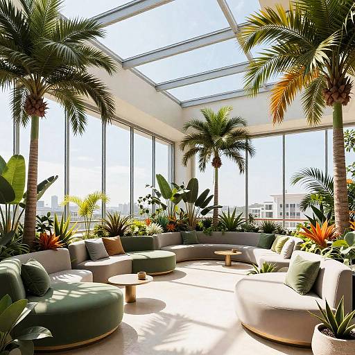 Sleek Rooftop Botanical Haven