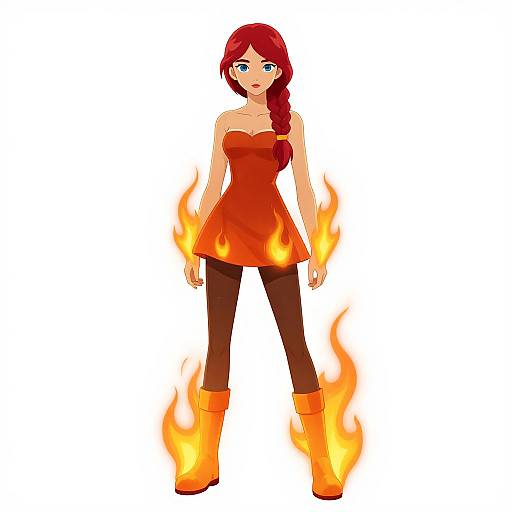 Fiery Solo Girl Adventure Time