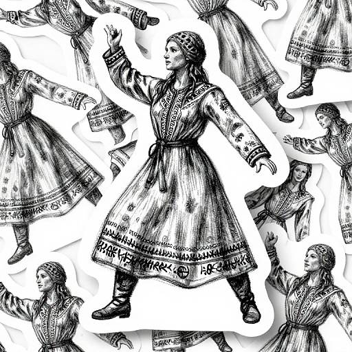 Charcoal Sketch of Norse Goddess Skadi