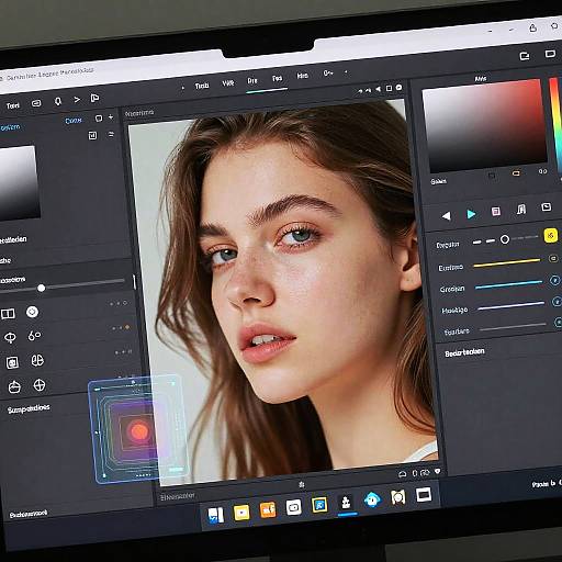 AI Image Editor Interface Close-Up