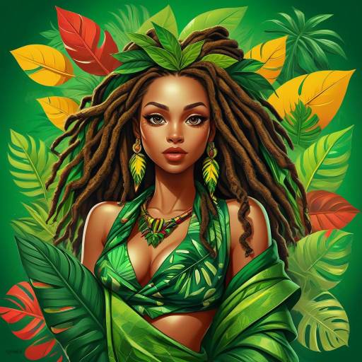 Jungle Queen: Rastafarian Pin-Up Art