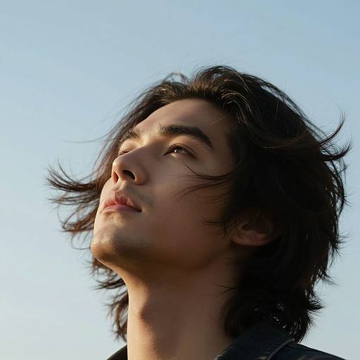 Serene Man Embracing Freedom