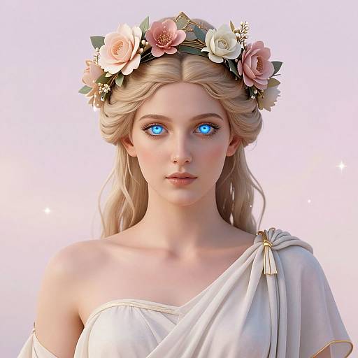 Modern Aphrodite Portrait in Digital Art