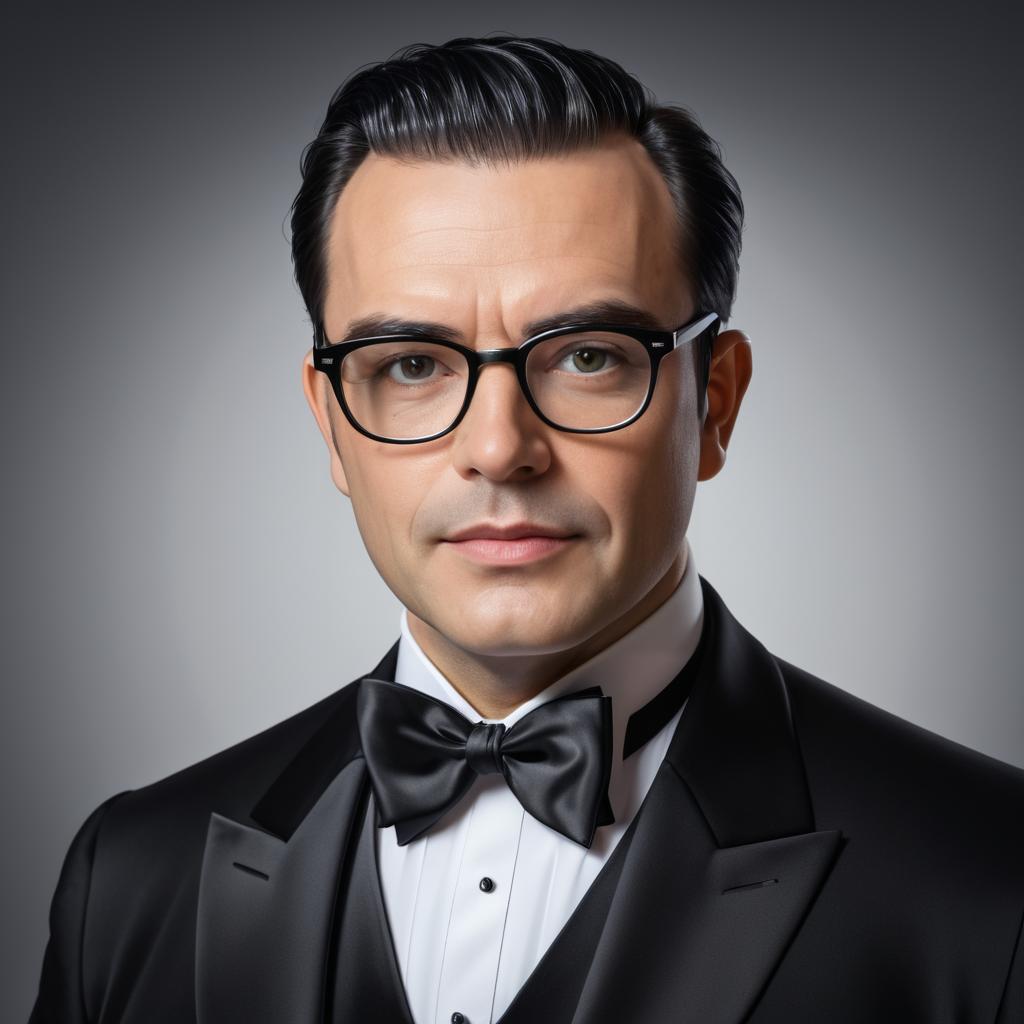 Sophisticated Portrait of a Man in Tuxedo