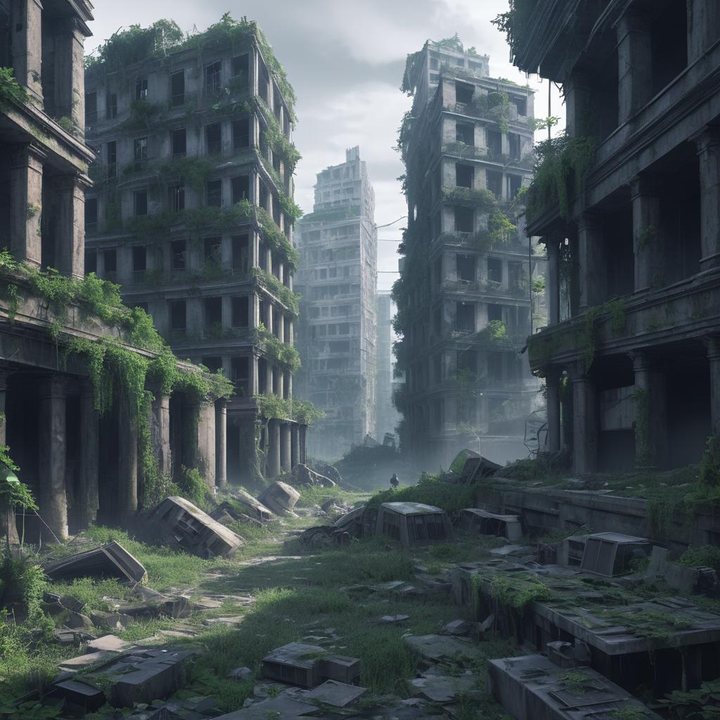 Dystopian Ruins: A Digital Masterpiece