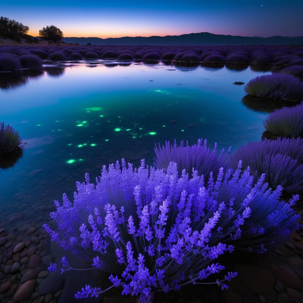 Lavender Glowing Bioluminescent Plankton