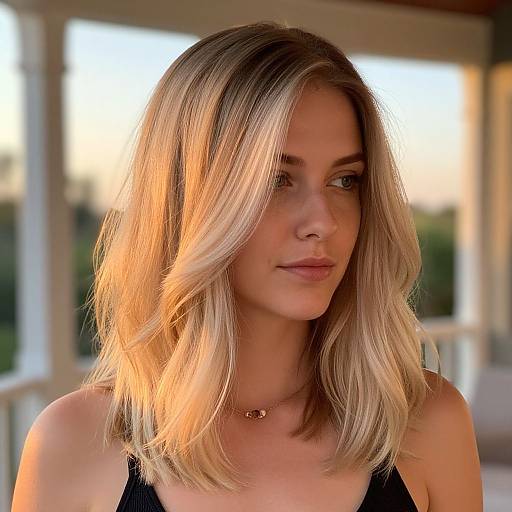 Sun-Kissed Frosted Edge Hairstyle