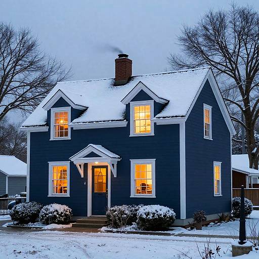 Cozy Twilight Cape Cod House