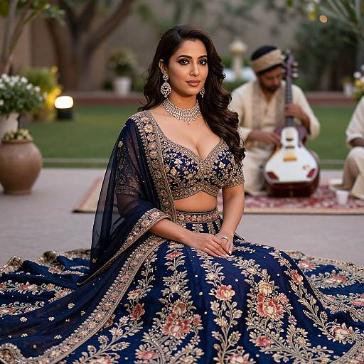 Elegant Woman in Traditional Doli Lehenga