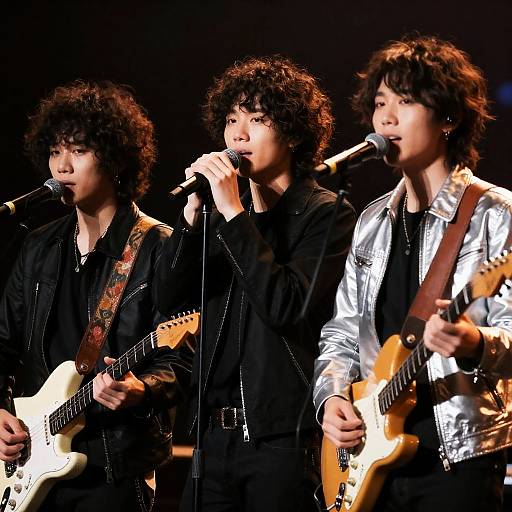 Dynamic Stage Performance by Three Musicians